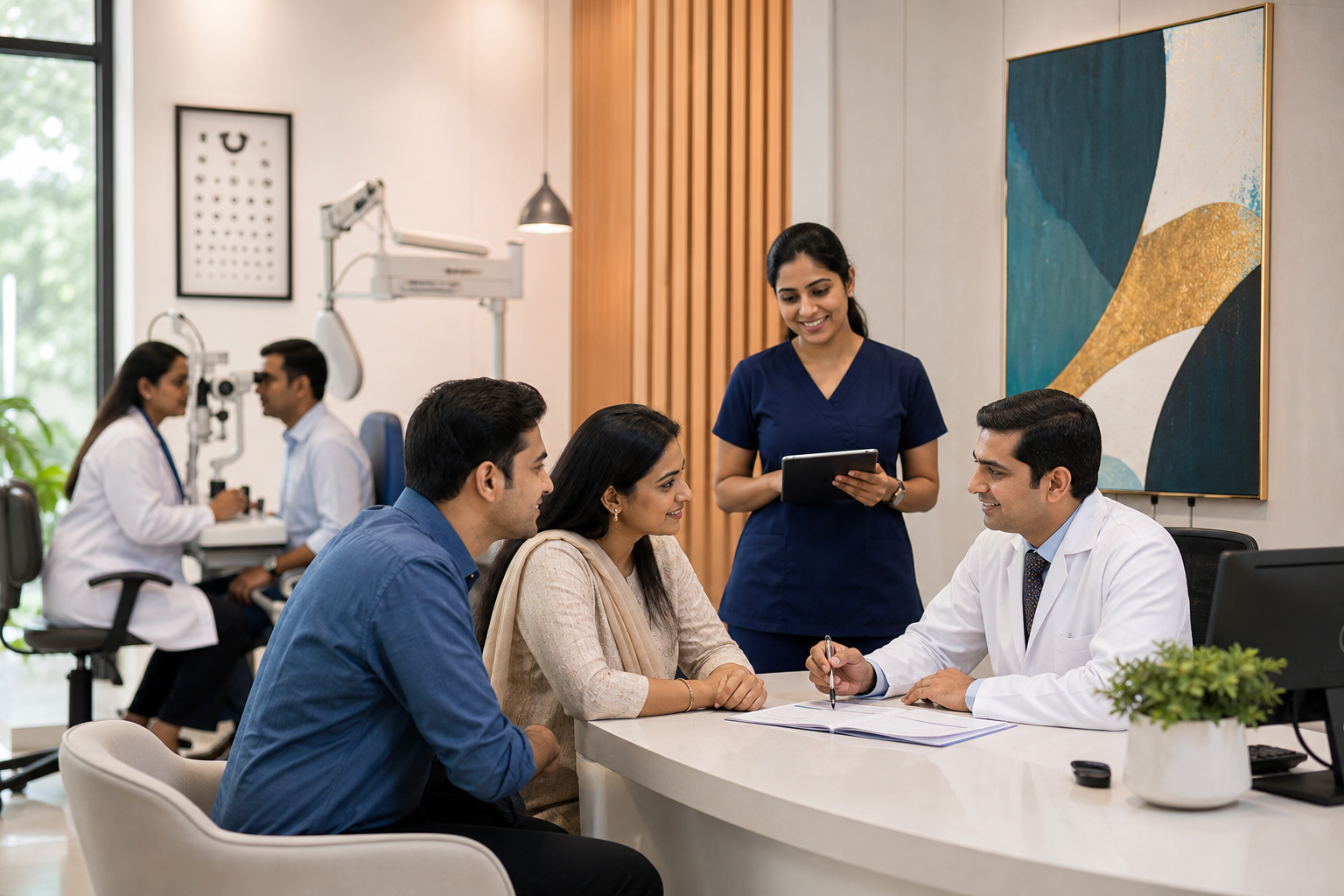 Ophthalmology consultation